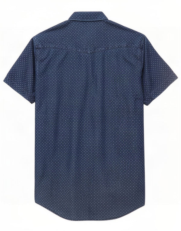 Camicia a maniche corte Levi's Modern Fit da uomo in cotone maculato blu navy medio