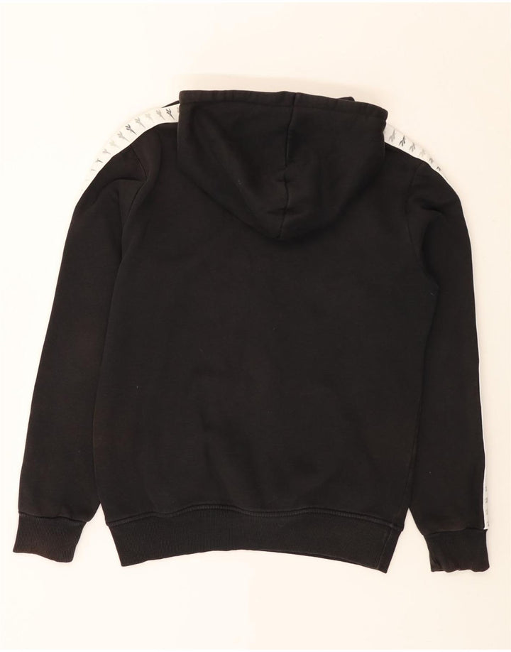 REEBOK Felpa con cappuccio grafica classica da uomo, piccola, in cotone color block nero