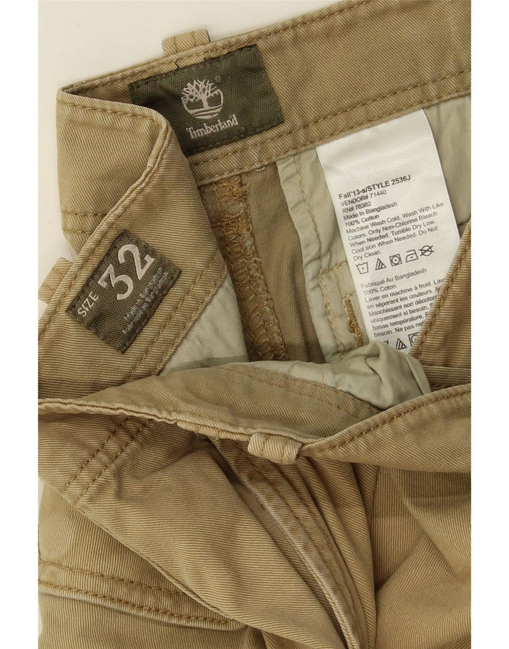 TIMBERLAND Mens Cargo Shorts W32 Medium Beige Cotton Vintage Timberland and Second-Hand Timberland from Messina Hembry 