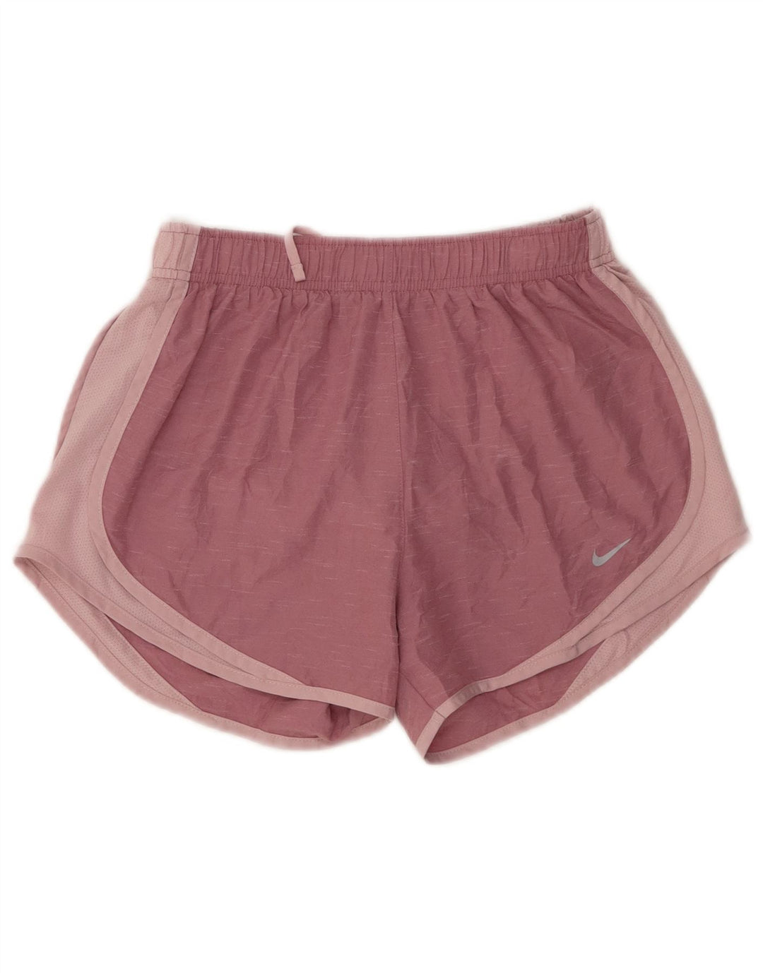 Pantaloncini sportivi Nike da donna Dri Fit UK 8 piccoli in poliestere screziato rosa