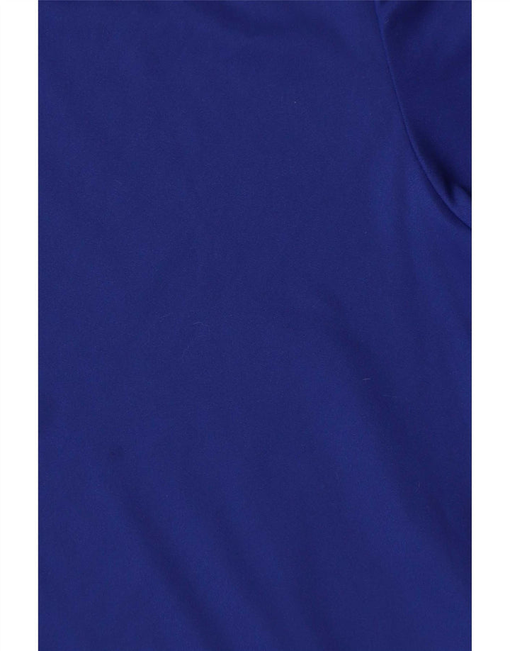 Adidas Uomo Climalite T-shirt Top 2XL Blu Colourblock Poliestere