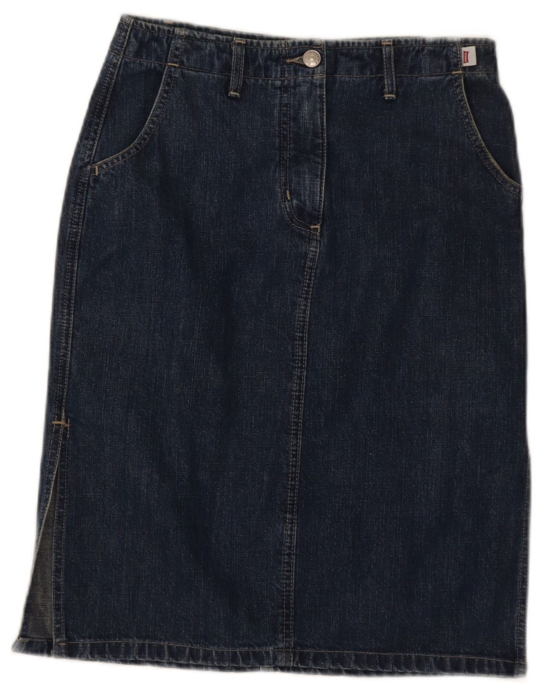 Gonna in denim da donna Carrera W28 cotone blu navy medio