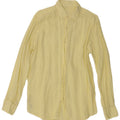 Camicia Uomo Massimo Dutti Grande Lino Giallo