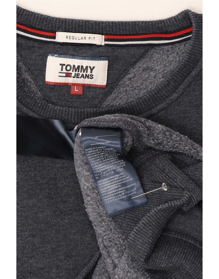 Tommy Hilfiger Uomo Regular Fit Felpa Maglione Grande Blu Navy Cotone