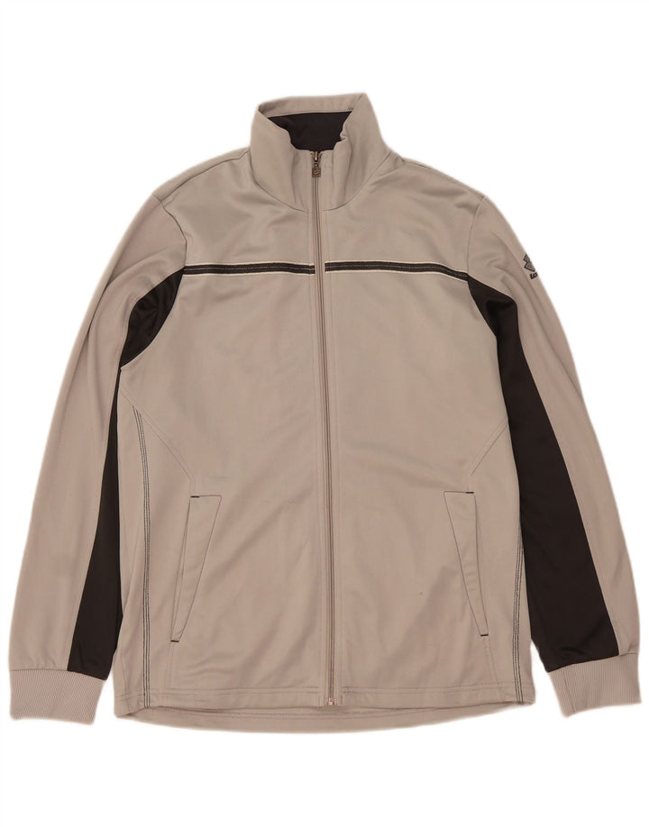 Giacca da tuta da uomo Lotto Large in poliestere color block grigio