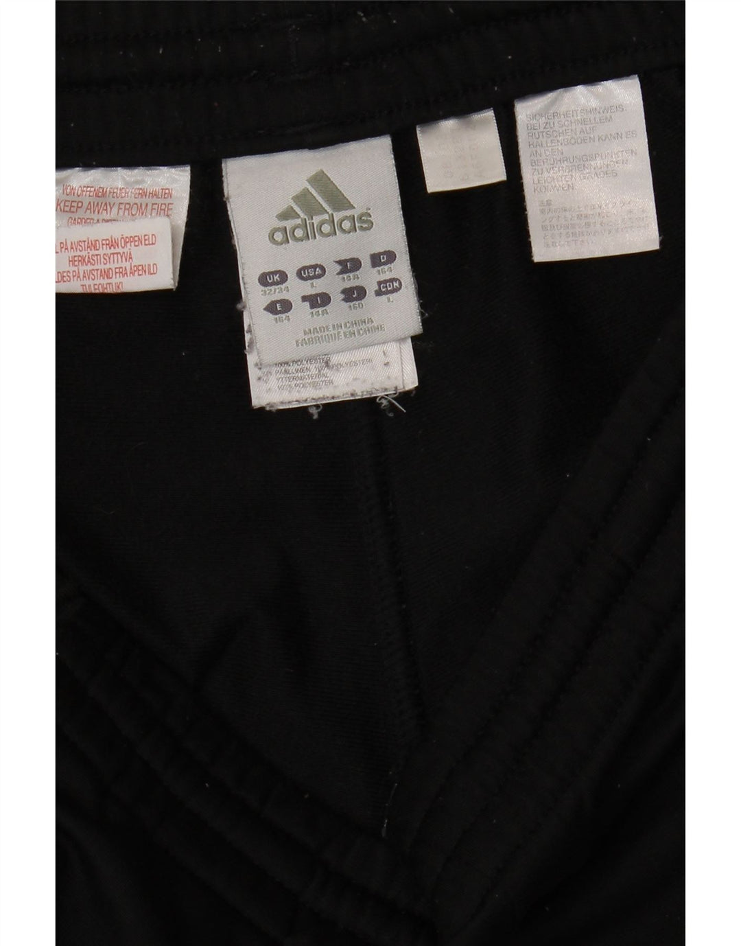Pantaloni da tuta ADIDAS da ragazzo Joggers 13-14 anni Poliestere nero
