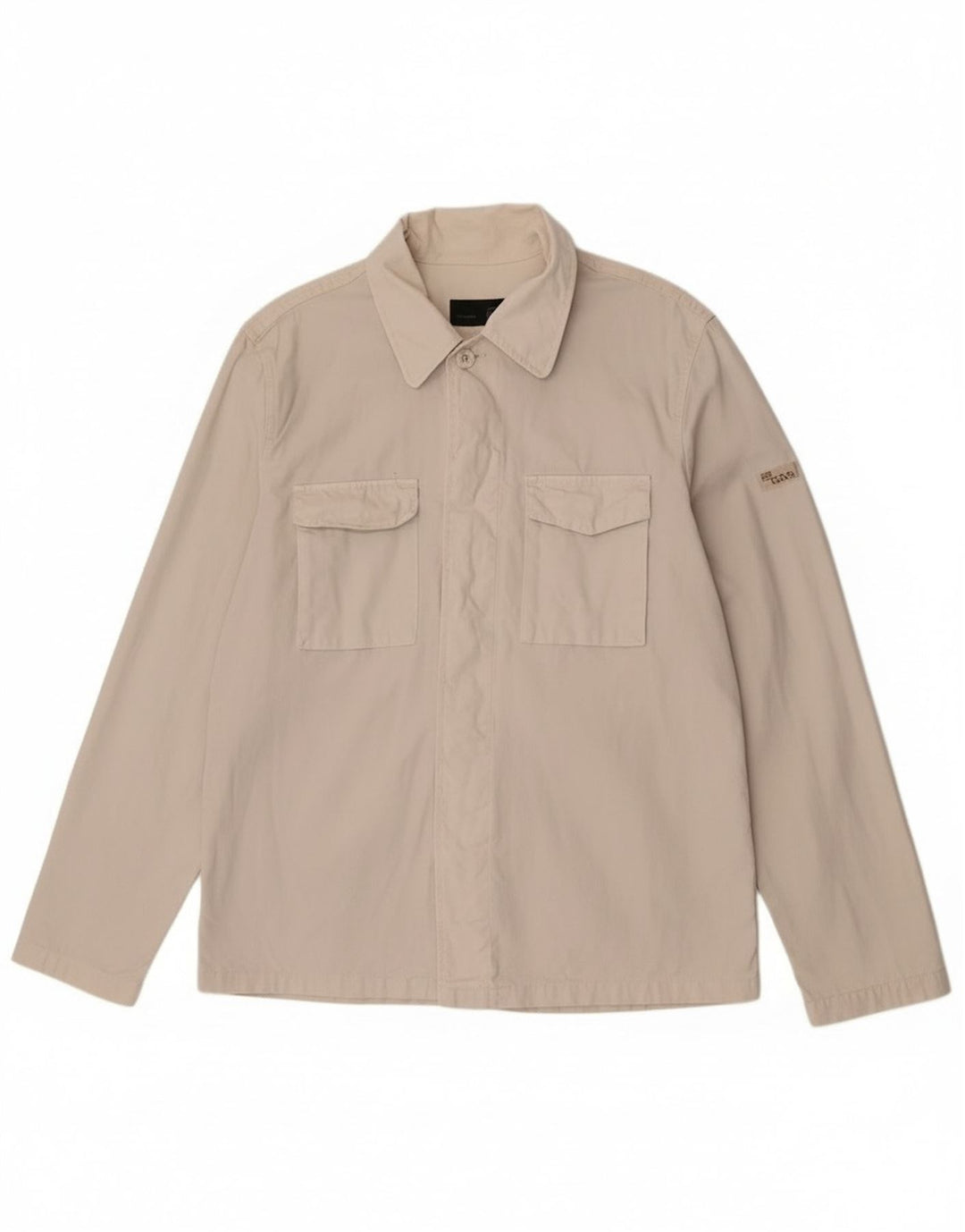 Giubbotto bomber da uomo Gas UK 42 XL cotone bianco sporco