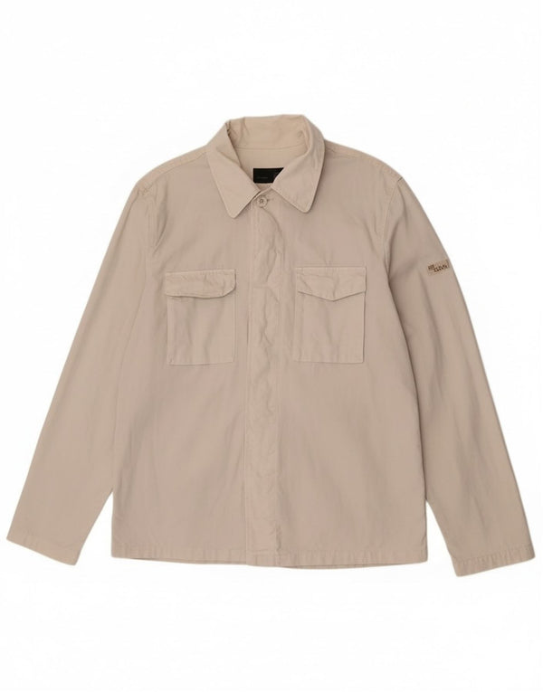 Giubbotto bomber da uomo Gas UK 42 XL cotone bianco sporco