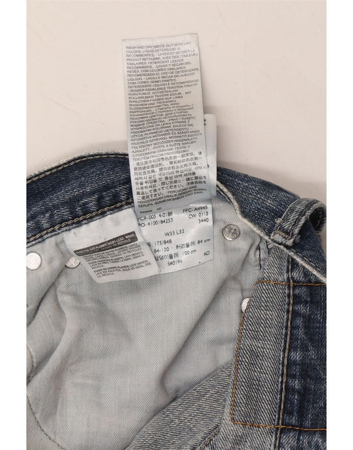 LEVI'S Mens Denim Shorts W33 Large Blue Cotton Vintage Levi's and Second-Hand Levi's from Messina Hembry 