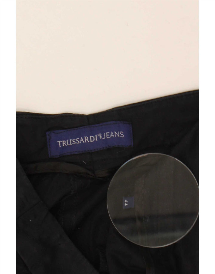 Pantaloni Cropped Donna Trussardi IT 44 Medio W28 L25 Nero
