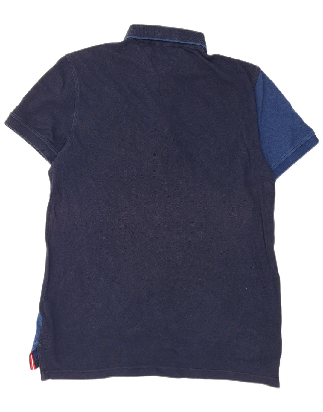 Polo da uomo Tommy Hilfiger grande in cotone a righe blu navy