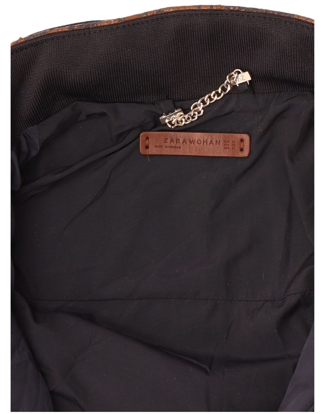 Giacca trapuntata da donna Zara UK 6 XS blu navy
