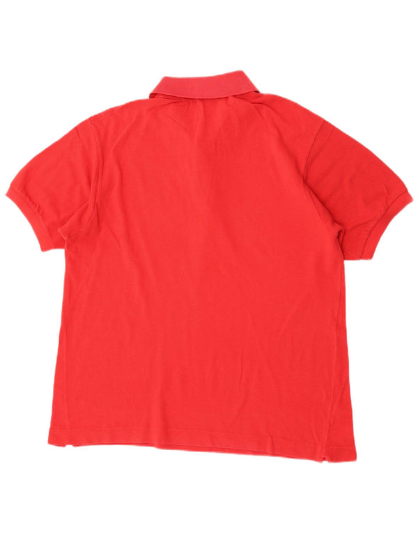 Polo da uomo Lacoste taglia 5 grande in cotone rosso