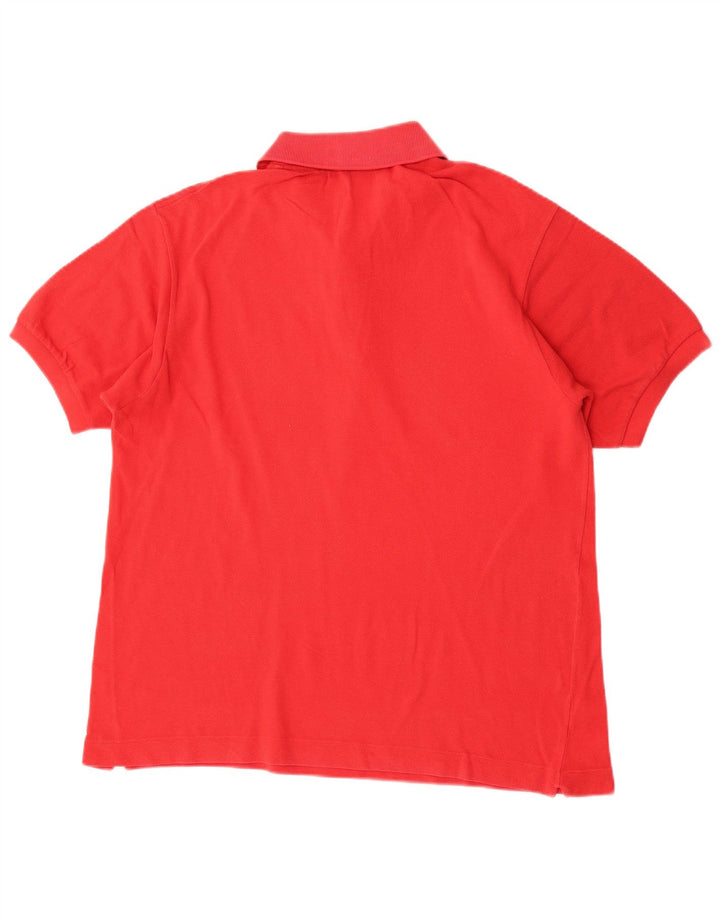 Polo da uomo Lacoste taglia 5 grande in cotone rosso