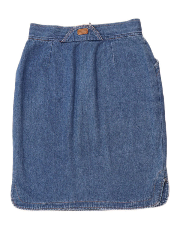 Gonna di jeans a vita alta da donna Pierre Cardin IT 50 XL W30 Blu