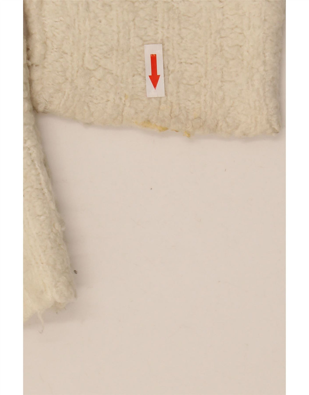Maglione vintage da donna oversize con scollo a barca UK 14 bianco medio