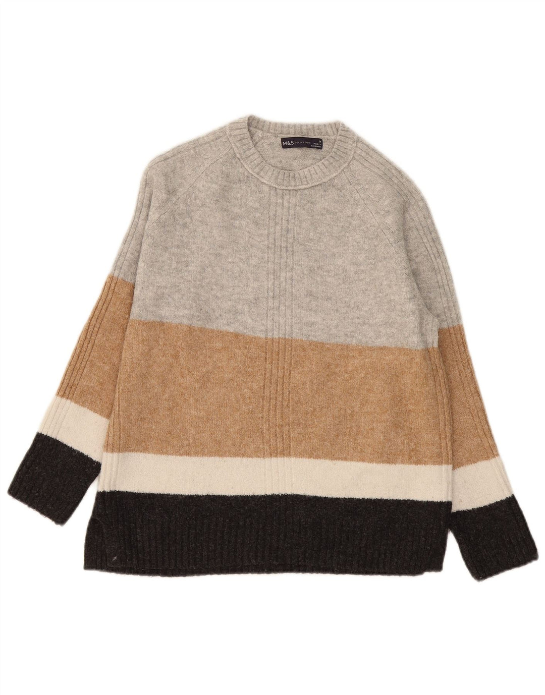 Maglione maglione girocollo da donna Marks & Spencer UK 14 Grigio medio