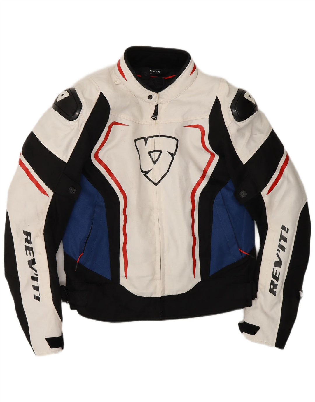 Giacca da motociclista da uomo REV'IT UK 36 Small Off White Colourblock Motorcycle