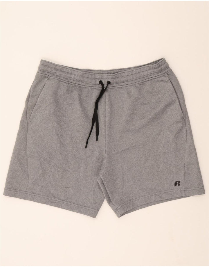 RUSSELL ATHLETIC Mens Sport Shorts XL  Grey Polyester Vintage Russell Athletic and Second-Hand Russell Athletic from Messina Hembry 