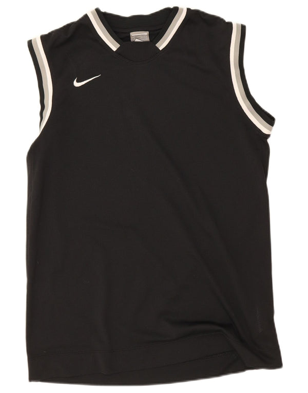 Canotta Nike da ragazzo, 13-14 anni, XL, poliestere a righe nere