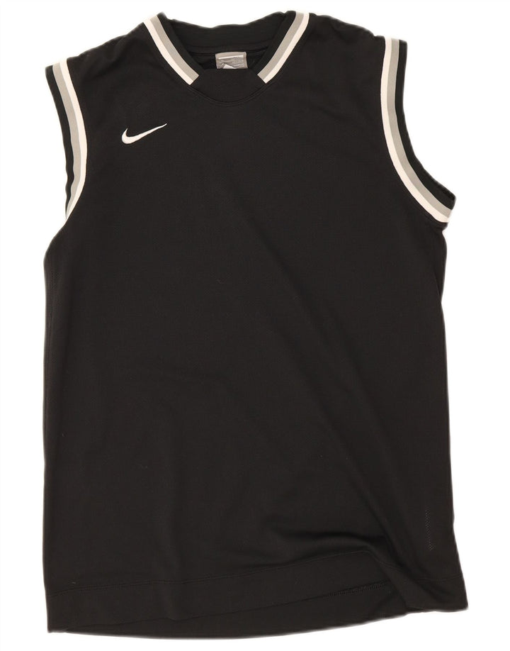Canotta Nike da ragazzo, 13-14 anni, XL, poliestere a righe nere