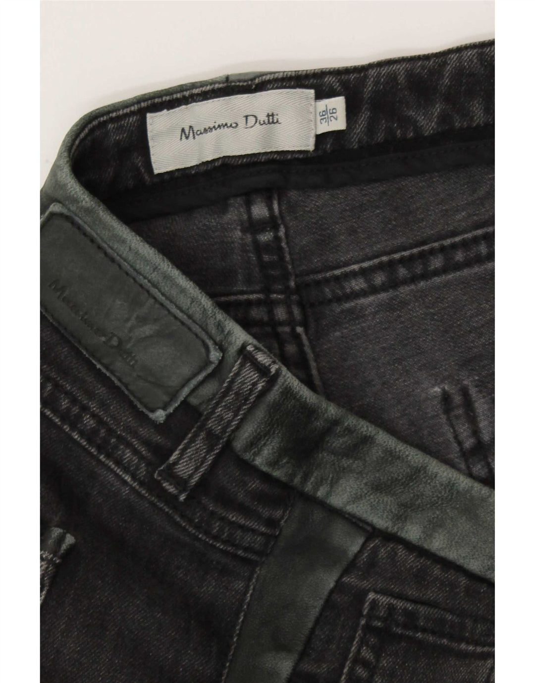 Jeans slim da donna Massimo Dutti EU 36 XS W26 L27 Cotone grigio