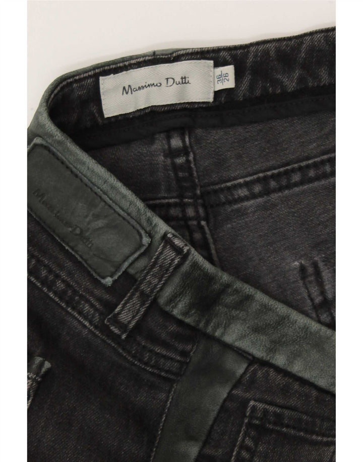 Jeans slim da donna Massimo Dutti EU 36 XS W26 L27 Cotone grigio