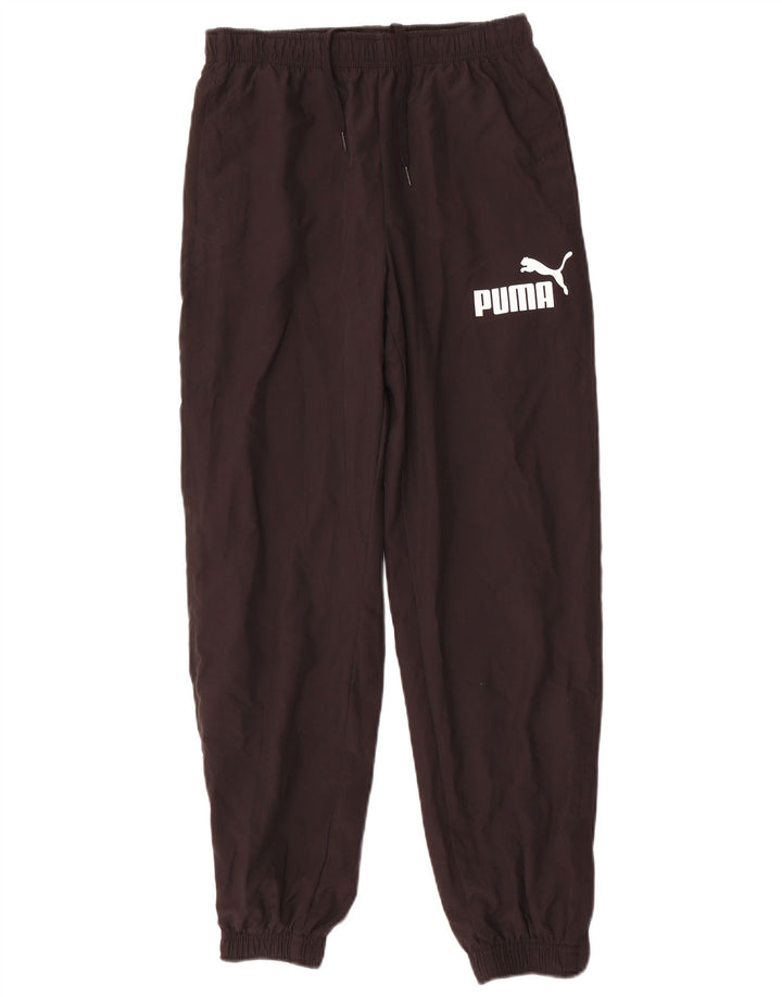 Pantaloni da tuta con grafica PUMA da ragazzo, pantaloni da jogging, 13-14 anni, poliestere nero