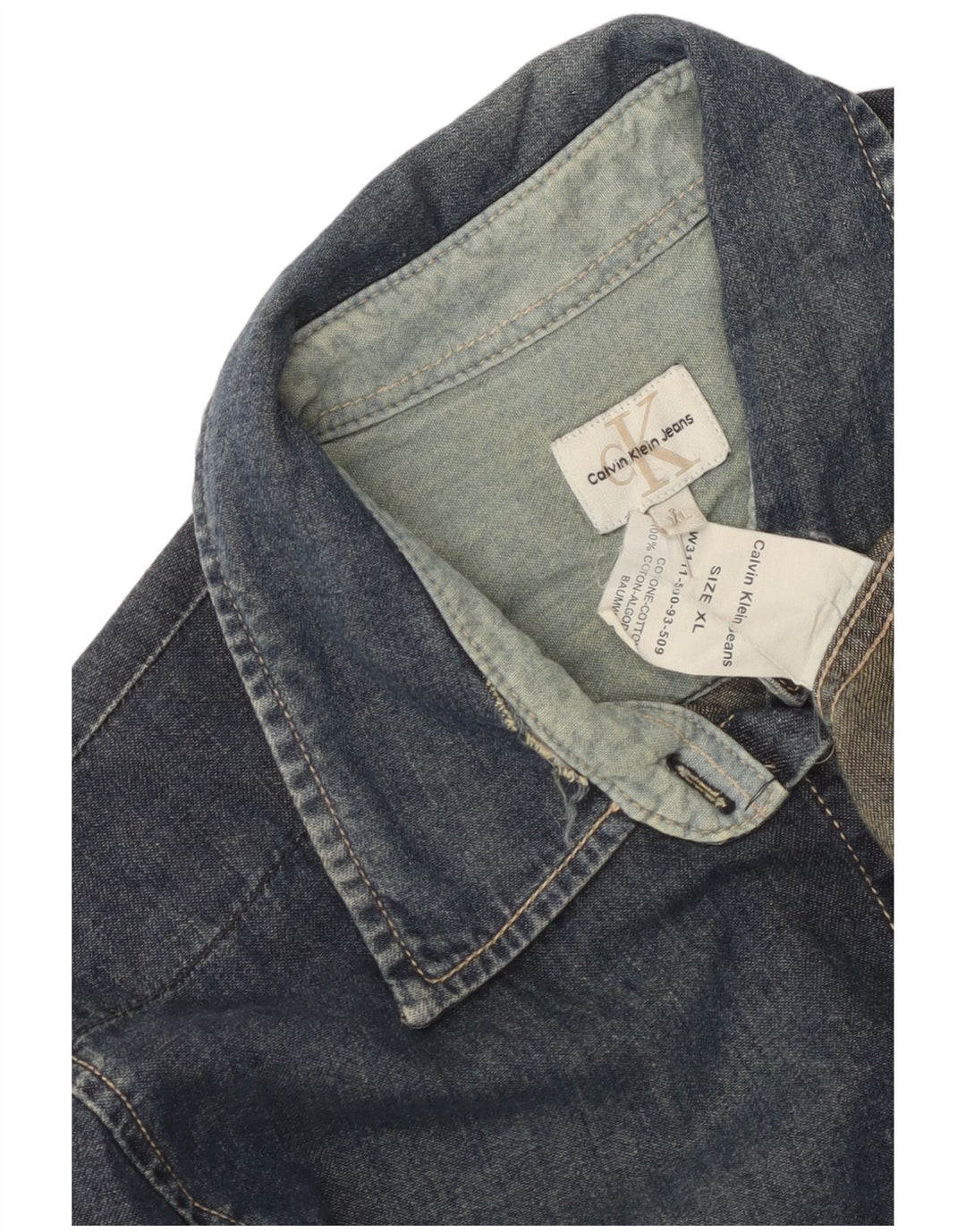 Camicia di jeans da donna Calvin Klein Jeans XL in cotone blu