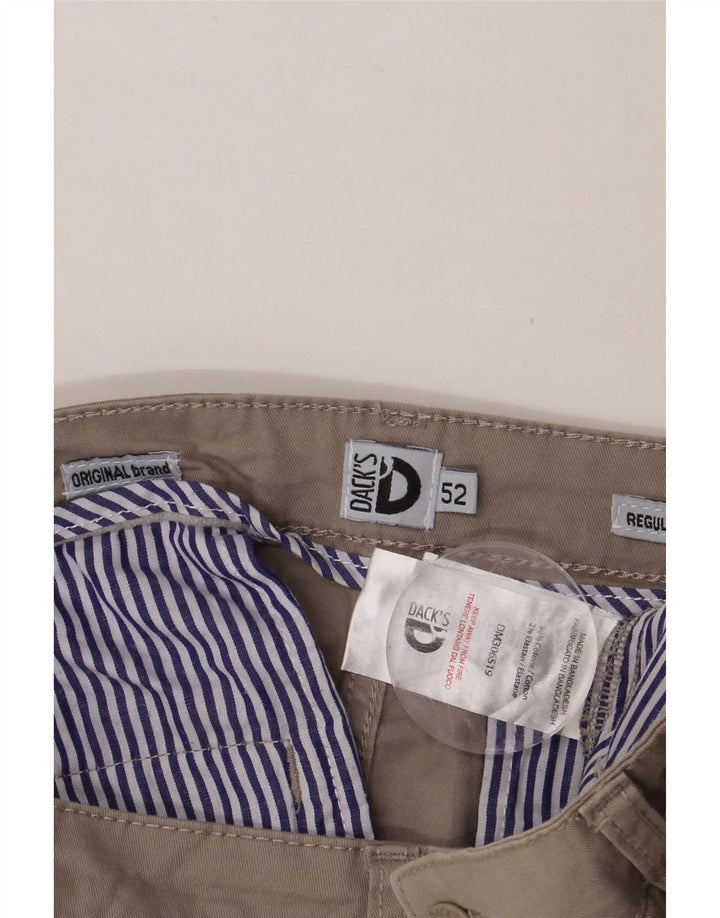DACK'S Mens Regular Fit Chino Shorts IT 52 XL W38 Grey Cotton Vintage Dack's and Second-Hand Dack's from Messina Hembry 