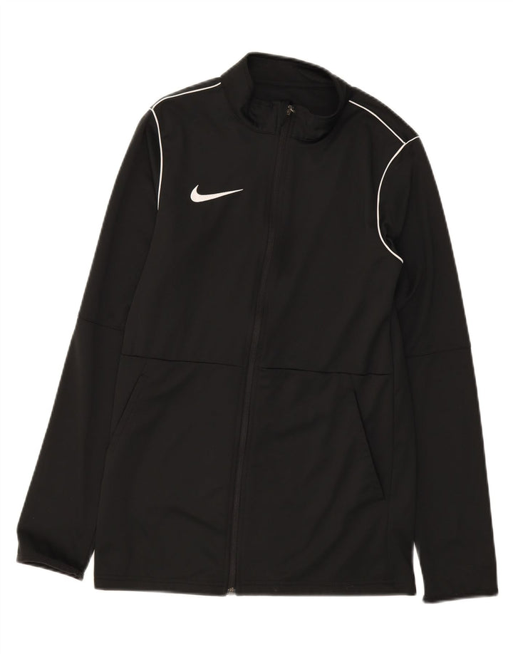 NIKE Mens Dri Fit Tracksuit Top Jacket Small Black Polyester Vintage Nike and Second-Hand Nike from Messina Hembry 