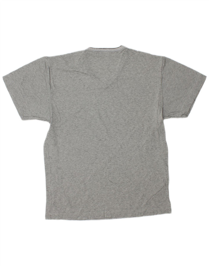 T-shirt Fila da uomo Top in cotone grigio medio