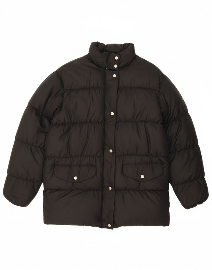 VINTAGE Womens Padded Jacket UK 18 XL Black Nylon