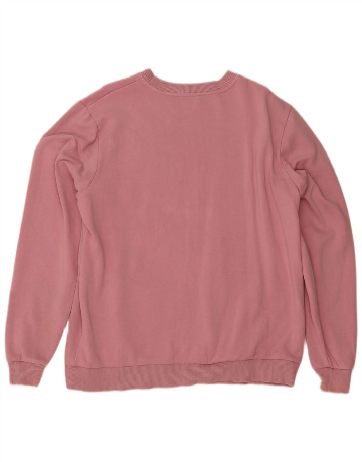 Felpa grafica da uomo New Balance, maglione, colore rosa medio