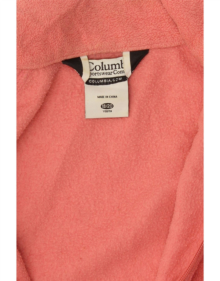 Giacca in pile Columbia per ragazze 15-16 anni in poliestere rosa