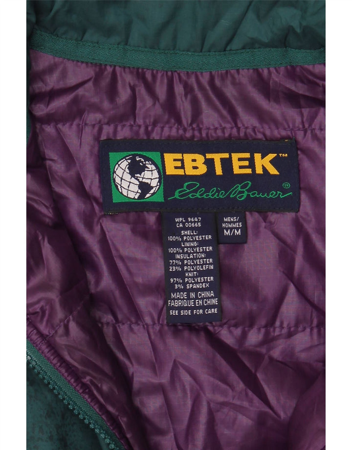 Eddie Bauer Giacca imbottita vestibilità ampia pullover da uomo UK 38 Verde medio