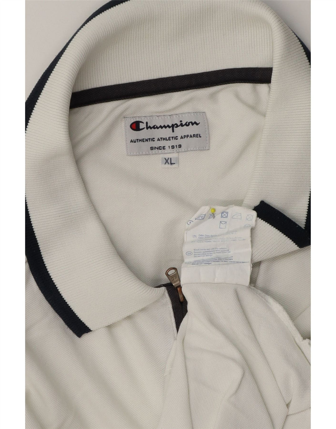 Polo da uomo Champion XL in cotone bianco
