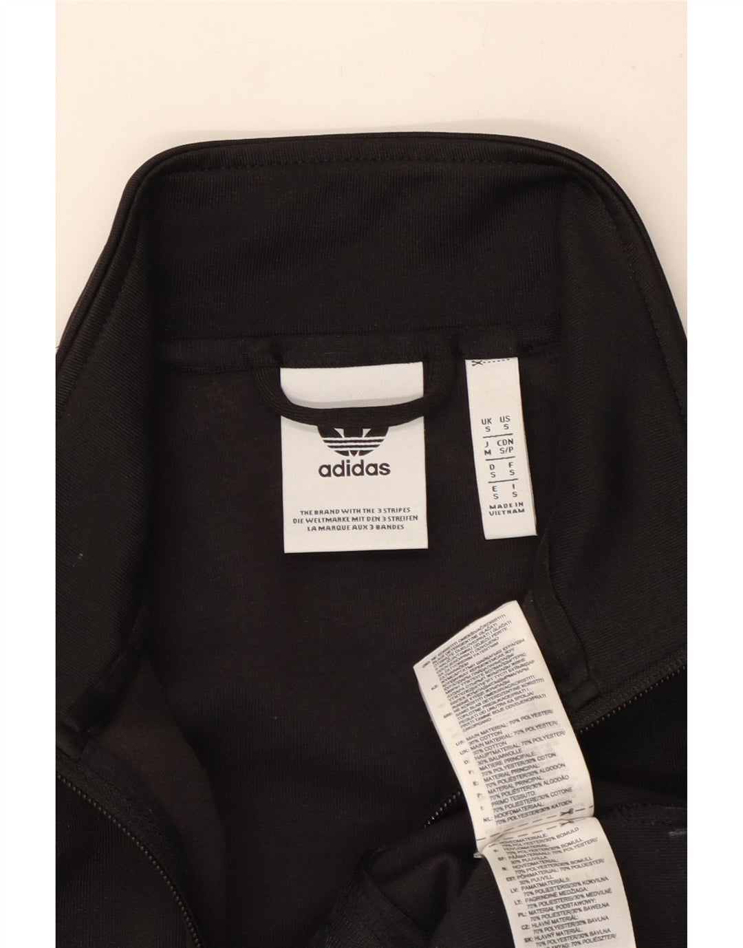 Giacca da ginnastica da uomo Adidas Small nera in poliestere