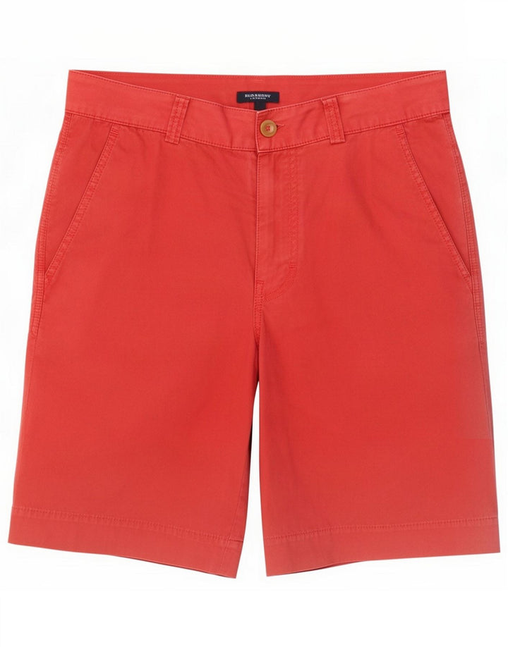 Burberry Pantaloncini chino da uomo medi W30 Rosso Cotone