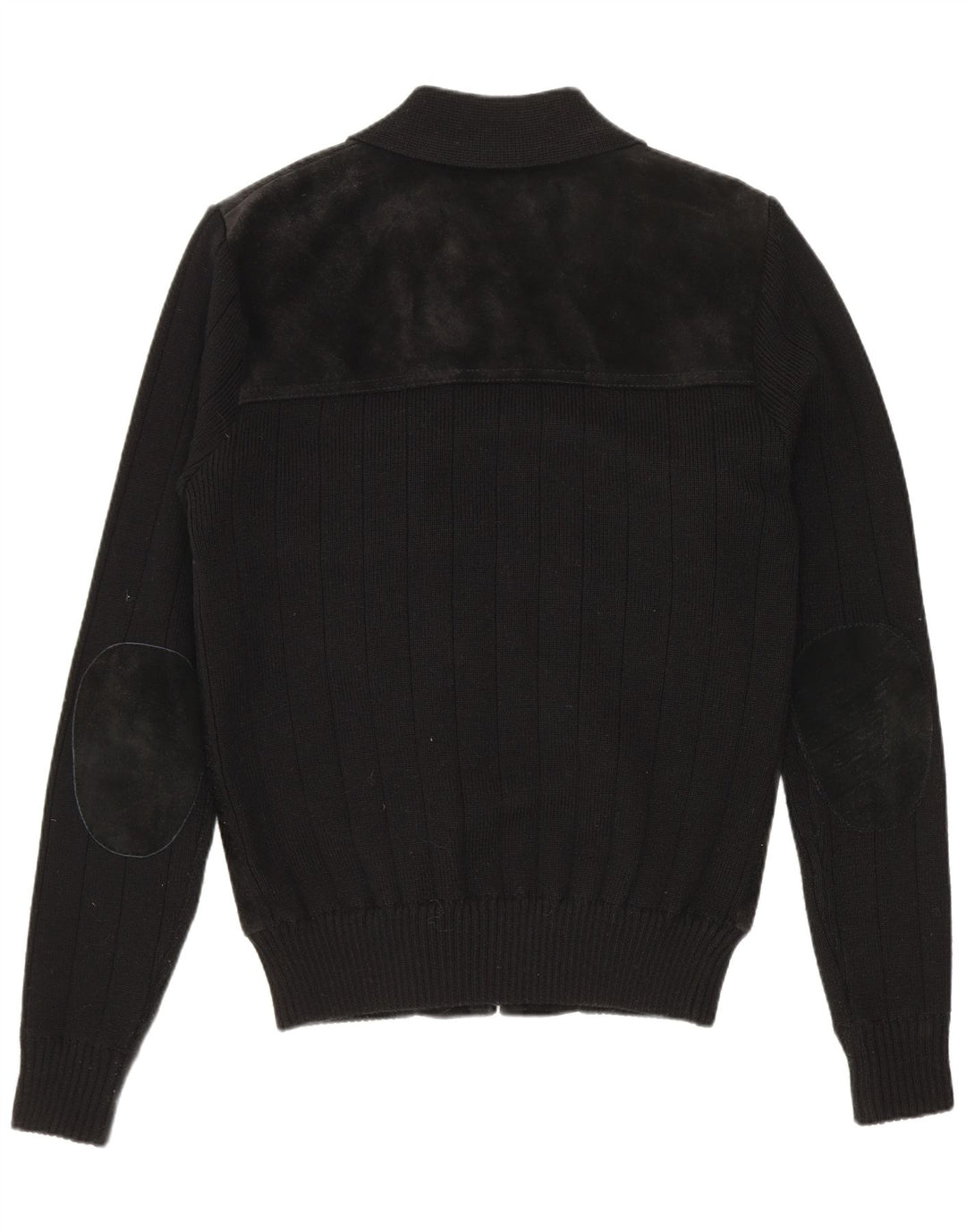 Giubbotto bomber in pelle scamosciata da uomo VINTAGE EU 50 grande in pelle nera