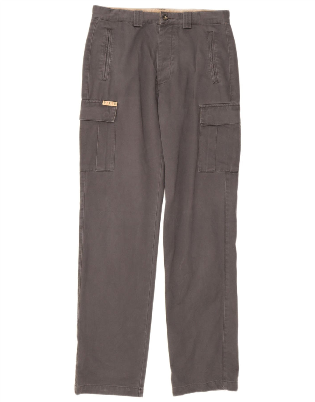 Pantaloni cargo dritti da uomo Rifle W32 L34 in cotone grigio