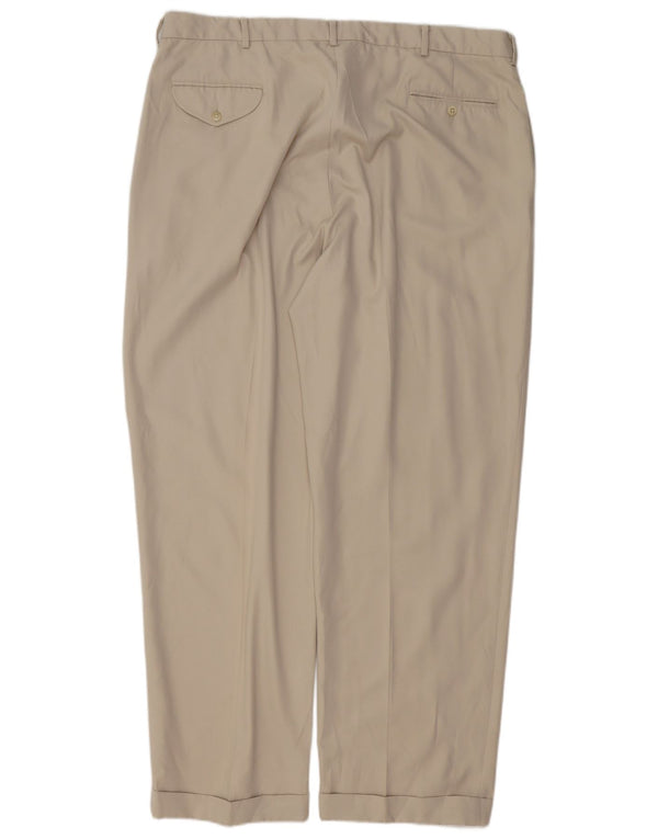 Pantaloni da completo da uomo Polo Ralph Lauren W42 L32 Poliestere beige