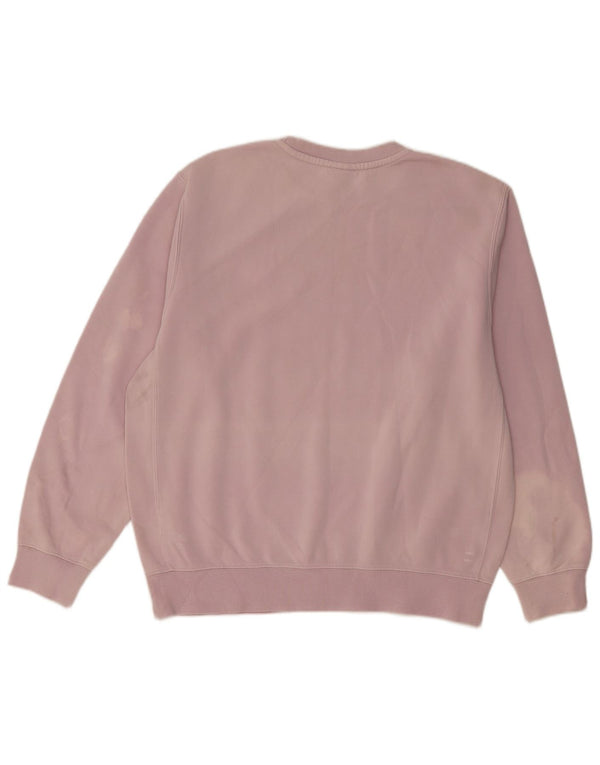 Felpa oversize da donna NIKE, maglione UK 14, cotone viola medio