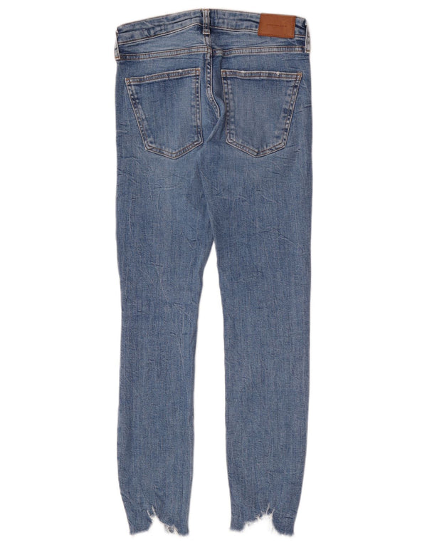 Jeans skinny effetto invecchiato Zara da donna EU 38 Small W28 L28 Blu