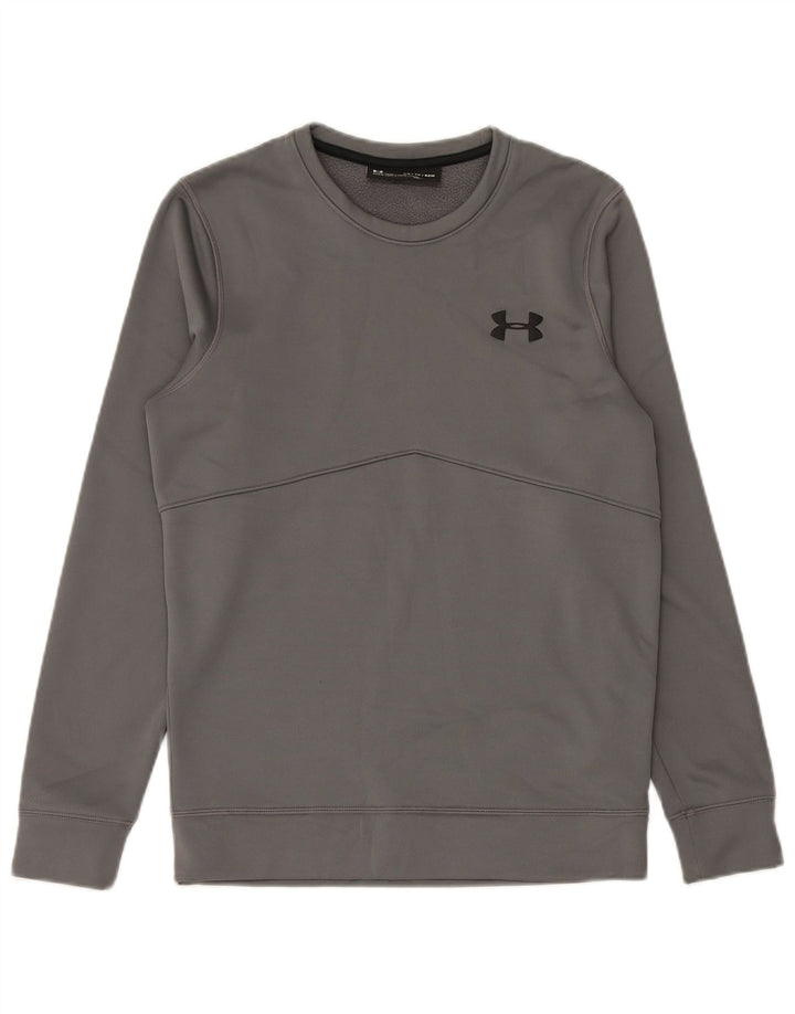 Felpa Under Armour da uomo Cold Gear, maglione XS, poliestere grigio