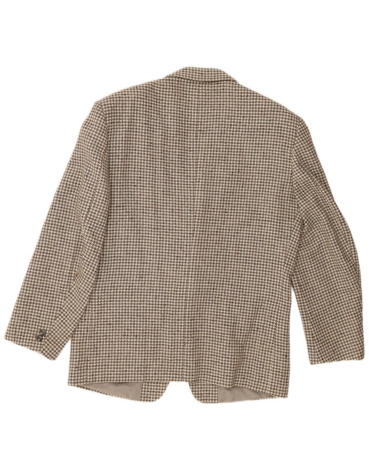 Giacca blazer a 2 bottoni da uomo Division Vogue UK 38 pied de poule grigio medio