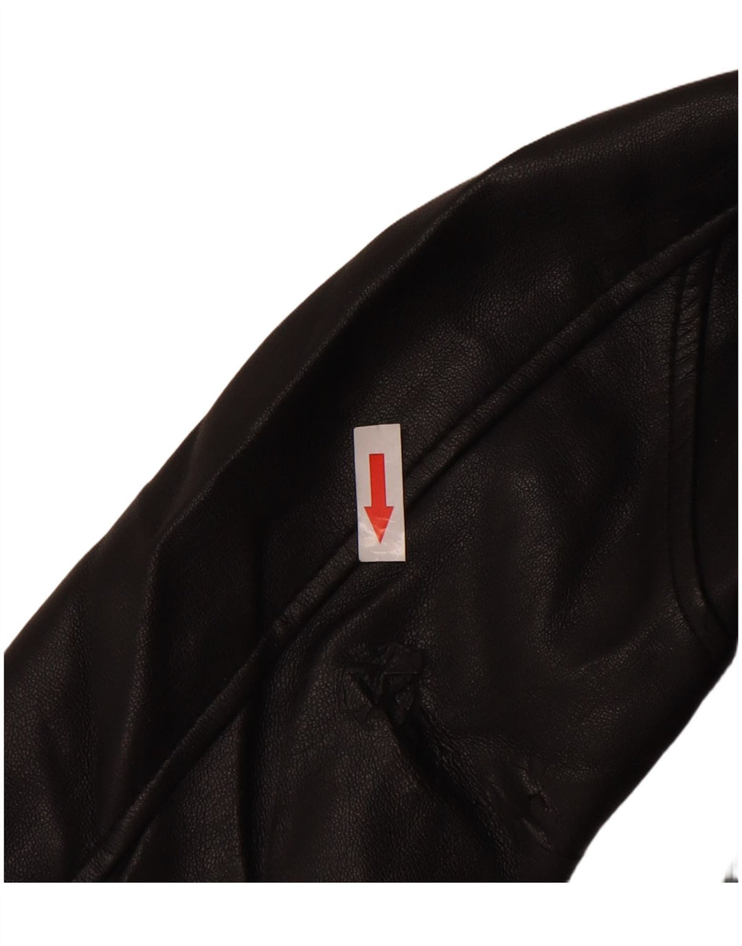 Giacca da motociclista in ecopelle da donna Zara UK 6 XS poliuretano nero