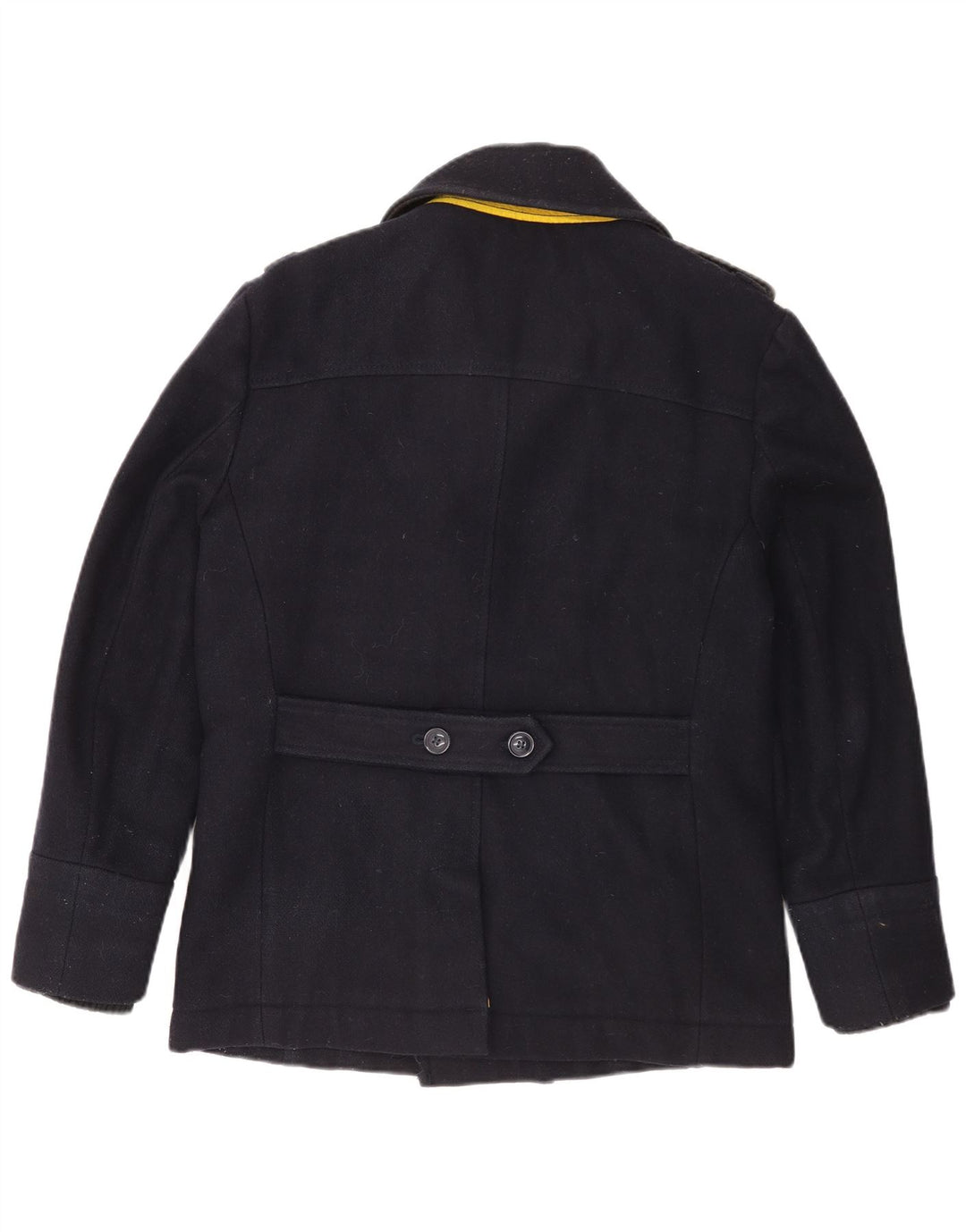 Cappotto da marinaio da uomo Superdry UK 38 medio in lana blu navy