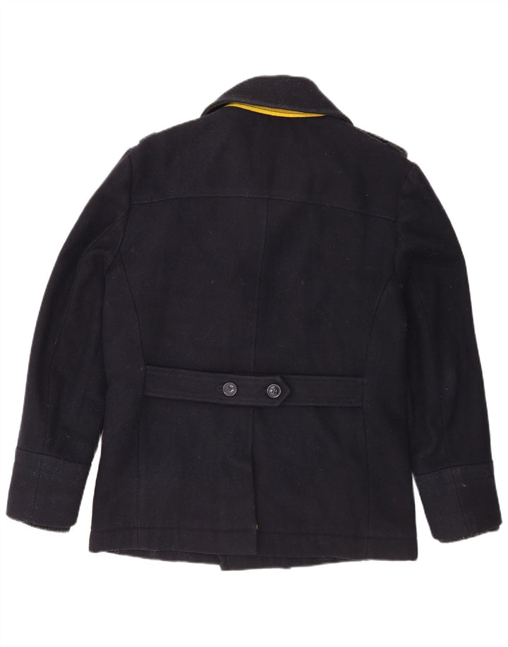 Cappotto da marinaio da uomo Superdry UK 38 medio in lana blu navy