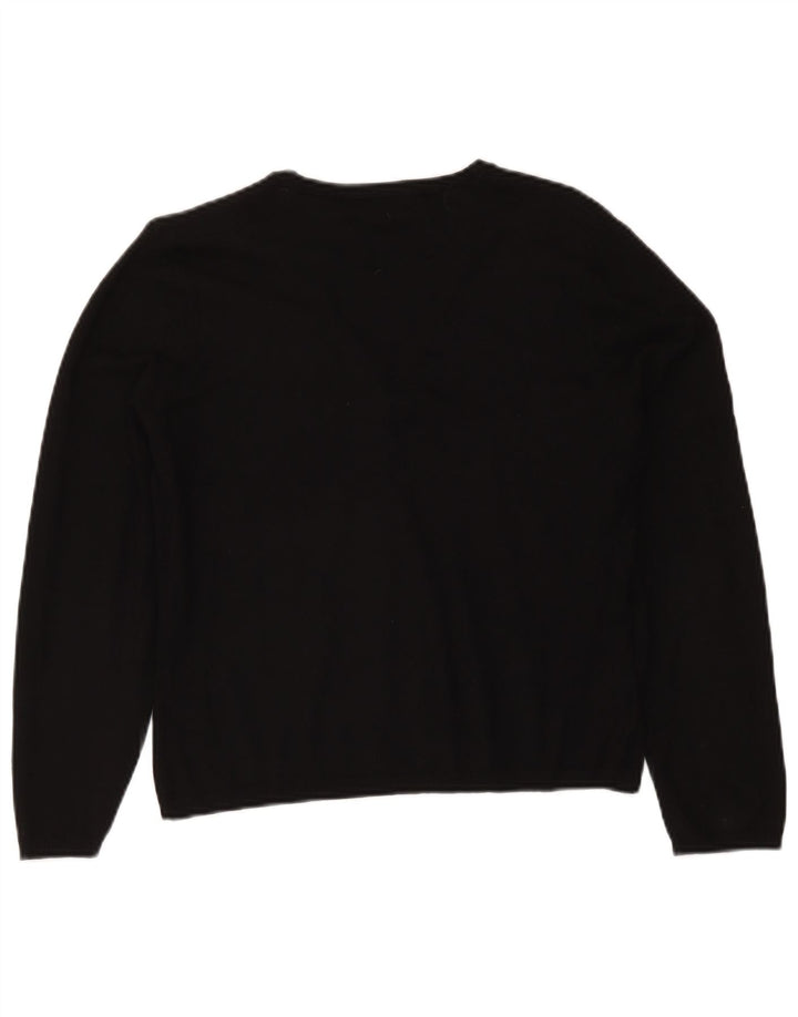 Maglione cardigan da donna Marks & Spencer UK 14 Viscosa nera media
